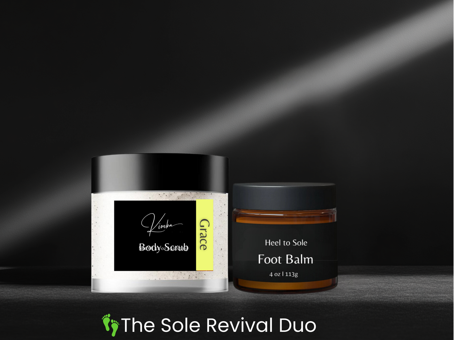 Heel-to-Sole Foot Balm + Body Scrub - Kimba Body Care